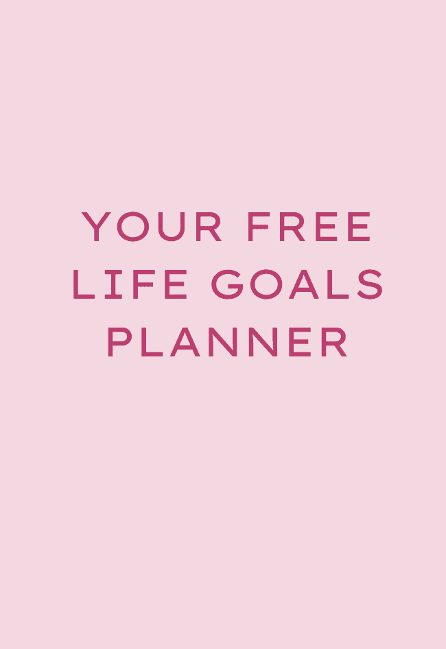 free life goals planner